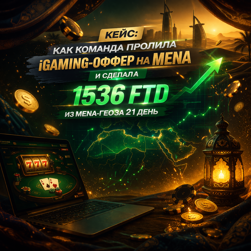 Кейс: как команда пролила iGaming-оффер на MENA и сделала 1536 FTD